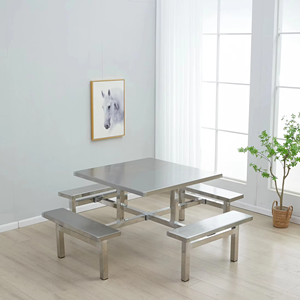 Precio al por mayor, resistente a la decoloración, tamaño personalizable, mesa de comedor Industrial, patio de comidas para ventas al por mayor - Product Image 4