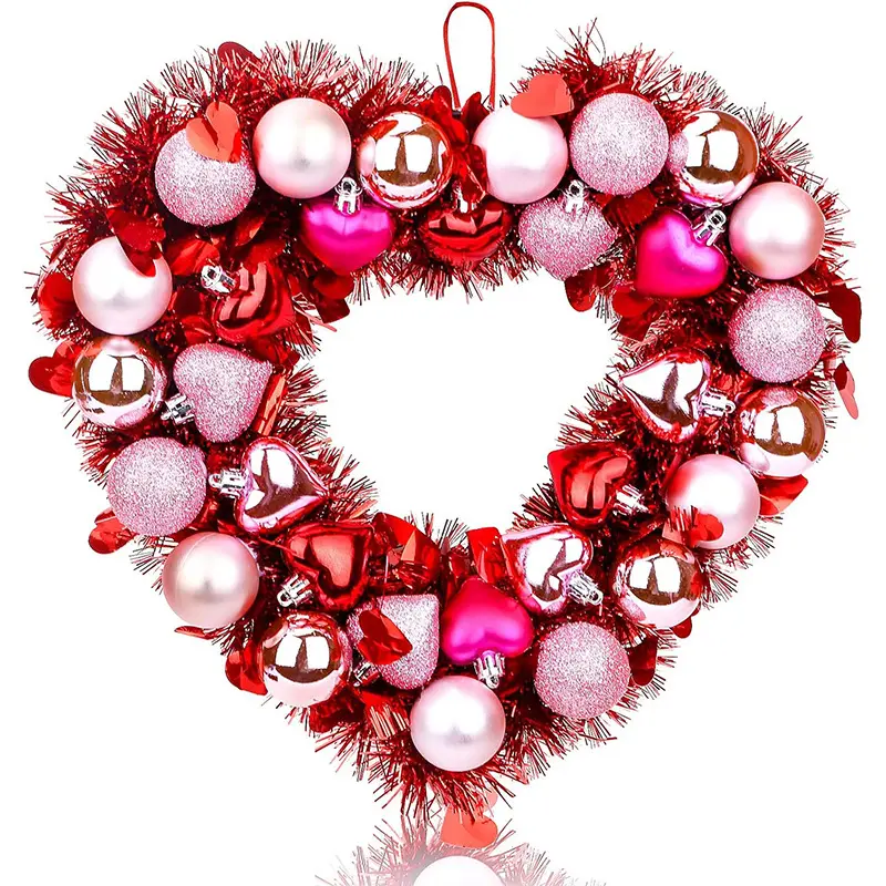 Valentine's Day decoration ball love garland door hanging wreath Valentine's Day garland hanging party decoration props