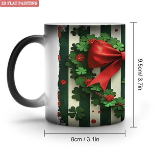 <b>Camping</b> <b>Hiking</b> Drink Mug 11oz Frosted Black Ceramic Heat Sensitive Magic Cup - Product Image 2
