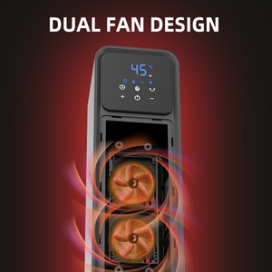 Calentador Eléctrico Portátil PTC de 2200W, Mini Ventilador con Llama 3D, Aire Caliente para Hogar, Oficina, Dormitorio, Certificado EU GS, Confort para el Hogar - Product Image 6