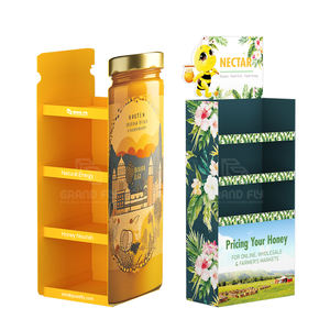 ชั้นวางยืนสำหรับน้ำผึ้งกระดาษแข็งแบบกำหนดเอง - Product Image 4