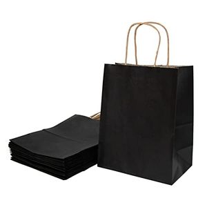Sacs de courses en papier kraft recyclables écologiques classiques en gros pour supermarchés avec logo personnalisé pour la promotion - Product Image 4