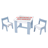 Ensembles de Table et chaise en bois, chambre d'enfants, table oblong, table d'apprentissage pour enfants, bureau d'étude pour enfants et étudiants