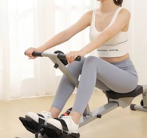 Rameur pliable réglable pour la maison, silencieux, à contrôle magnétique et hydraulique, équipement de fitness - Product Image 2