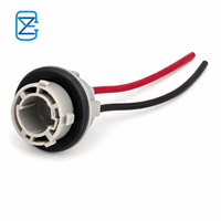 Connecteur en cuivre BA15S 1156 1157 pour ampoule de voiture, support de lampe automobile, prise d'ampoule pour feux stop, feux arrière, douille LED, indice de protection IP67, 12V