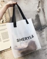 Sacs fourre-tout en PVC réutilisables en gros, sac à main transparent tendance, sac fourre-tout pas cher en TPU, sac de shopping, cadeau, sacs fourre-tout en PVC personnalisés réutilisables