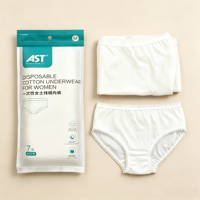 Culottes jetables en pur coton pour femmes, aseptiques, emballées individuellement, portables, pour maternité et hôpital, sans lavage