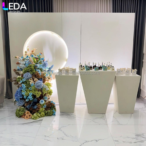 LEDA Panneau Mural de Présentation en Acrylique Blanc Moderne de Haute Qualité pour Fêtes et Mariages en Extérieur, Présentoir de Réception - Product Image 4