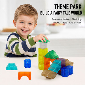 Tuiles de construction magnétiques créatives pour enfants, blocs de construction DIY avec support de marque personnalisé - Product Image 4