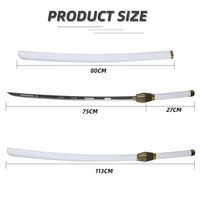 Javel Zaraki Kenpachi Zanpakutou Katana épée personnalisée lame matériel jouet épées Anime Cosplay accessoires