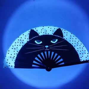 Abanico Plegable Grande Personalizado, Modelo de Papel con Arte Folclórico, Tema de Música y Baile, Regalo Empresarial de Bambú Personalizado, Ángeles y Hadas - Product Image 6