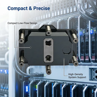 Bloque de Refrigeración Líquida Industrial para CPU, Bloque de Refrigeración Líquida para Procesador Intel LGA4677, Componente de Refrigeración Líquida para Estación de Trabajo de Centro de Datos