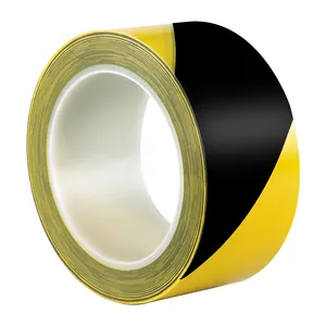 VOCÊ JIANG Premium Barricada Hazard Aviso Segurança Cuidado Vermelho Branco Amarelo preto Cor PVC Floor Marking Adhesive Warning Tape