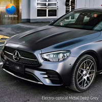Autocollants électro-optiques de véhicule de vinyle d'enveloppe de voiture de chrome mat gris profond