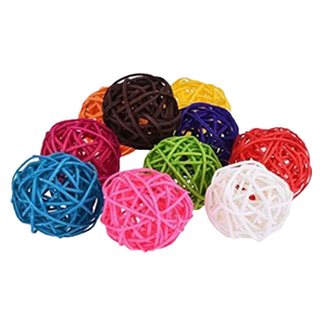 Gattino eco-friendly Scratch interattivo cattura giocattoli per gatti pazzi intrecciano palla di bambù in Rattan vari colori per PC in modo casuale - Product Image 4