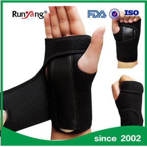 Pulseira de neoprene colorida clássica profissional para homens, braçadeira de apoio de pulso com alças para polegar - Product Image 4