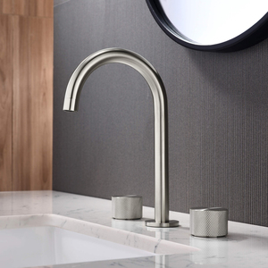 <span class=keywords><strong>Grifo</strong></span> comercial para <span class=keywords><strong>lavabo</strong></span> de baño <span class=keywords><strong>Grifo</strong></span> de <span class=keywords><strong>lavabo</strong></span> de <span class=keywords><strong>tres</strong></span> orificios de níquel cepillado - Product Image 2