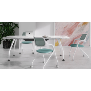 Chaise de bureau ergonomique moderne empilable en métal de haute qualité pour hôtel, conférence et salle à manger à domicile – Vente en gros - Product Image 4