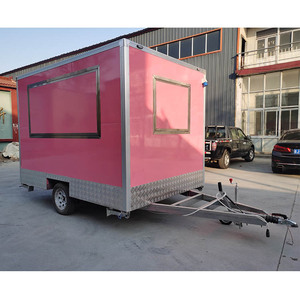 Chine usine restauration rapide en acier inoxydable 220V/380V <span class=keywords><strong>remorque</strong></span> de cuisine mobile <span class=keywords><strong>remorque</strong></span> de nourriture carrée mobile à vendre 800kg - Product Image 3