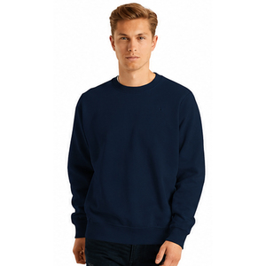 Sweat-shirt pour homme personnalisable, nouveau style, vente en gros, haute qualité, uni, basique, vêtements décontractés d'hiver, col rond, pour homme - Product Image 5