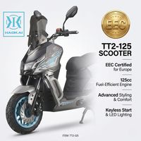 Scooter sportif 125cc à essence, style aventure, cyclomoteur EFI certifié Euro 5, moto à essence de haute qualité, moto 125cc TT2-125