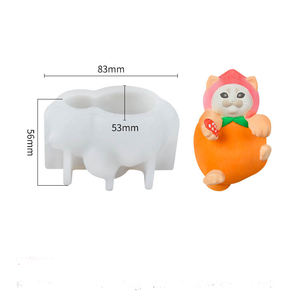 Molde de cubitos de hielo de Panda colgante silicona DIY 3D Panda café leche té fabricante de cubitos de hielo molde fácil liberación fabricante de cubitos de hielo - Product Image 5