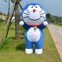 Costumes de carnaval Costume de mascotte gonflable Animal Doraemoning Mascotte Doraemoning, chat manga bleu et blanc Mascotte Cat