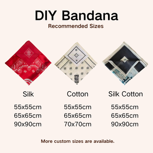 ผ้าพันคอผ้าฝ้าย 100% แบบสี่เหลี่ยม พิมพ์ลายตามสั่ง พร้อมโลโก้ คุณภาพดี ผ้าพันคอซาตินสำหรับโปรโมชั่นแบรนด์ - Product Image 6