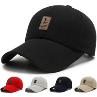 Gorra de Béisbol de Lona para Hombre, Nueva Colección Primavera-Otoño, con Visera Grande, Estilo Casual, para Uso en las Cuatro Estaciones