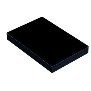 Solid black color high gloss UV MDF board for furniture