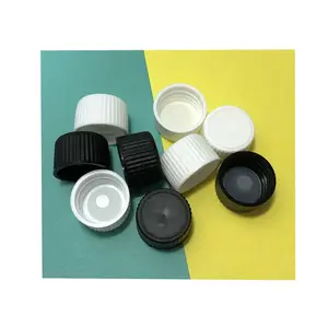 18/410 Zwart Wit Pp Schroefdop, Plastic Pp Cap Met Polycone Lijn, 18/410 Lekkage Deksel