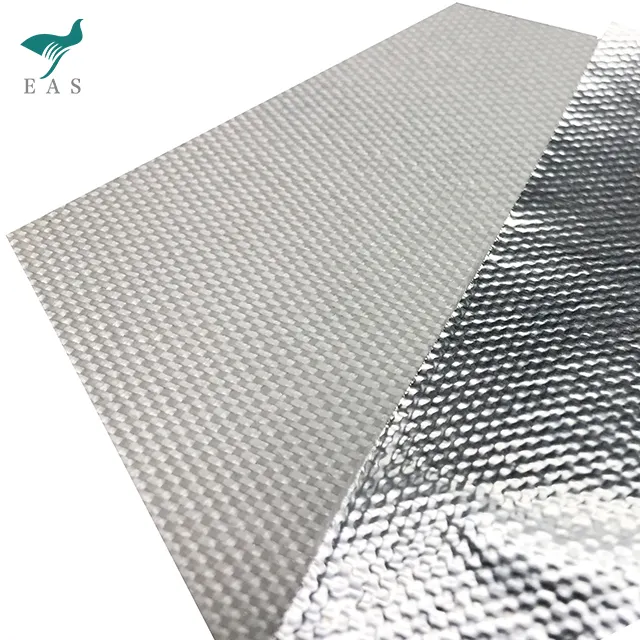 0.26mm Thickness 260g/m2 Aluminum Foil Fiberglass Fabric For Thermal Insulation Cover
