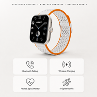 Montre connectée 1,96 pouce AMOLED avec moniteur de fréquence cardiaque et de sommeil, charge sans fil pour hommes et femmes, idéale pour la gym, la course à pied et la randonnée