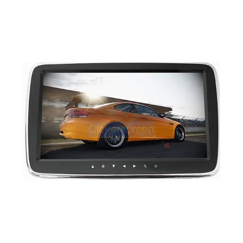 Lecteur vidéo de voiture Usb de 9 pouces, écran Lcd numérique Portable, appui-tête, lecteur Dvd, bouton tactile Mp4 Mp5, moniteur, lecteur d'appui-tête de voiture