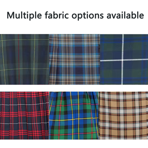 Nuovi Culottes alla Moda con Fascia in Vita Regolabile, Gonne-Culotte a Quadri per Bambini in Rosso e Grigio, Gonne Scolastiche Tartan - Product Image 5