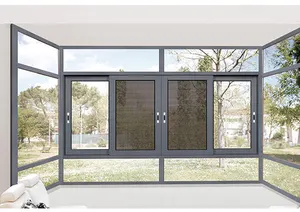 Jendela Geser Paduan Aluminium untuk Jendela Klasik Apartemen