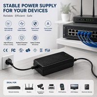 Adaptateur d'alimentation 12V 24V 36V 48V 0.5A-20A, convertisseur de commutation pour système de sécurité CCTV, routeur, éclairage LED, certifié UL CE SAA RoHS
