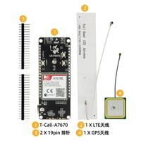 Carte de développement IoT LILYGO T-Call-A7670 ESP32-WROVER-E avec SIMCOM A7670 4G LTE/2G GSM double réseau et antenne SIM intégrée
