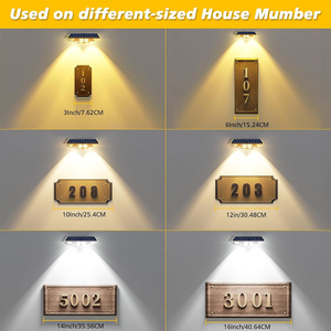 Lampes solaires murales à 4 LED, changeantes de couleur, lumineuses, pour clôture, piscine, escalier, boîte aux lettres, luminaire décoratif extérieur, Art déco pour la maison - Product Image 6