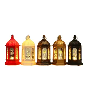 Ramadan festival decoração levou lanternas penduradas festival muçulmano castelo lâmpada decorativa vela marroquina céu lanternas penduradas