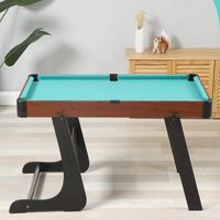 Mesa de Billar Plegable de Madera YDZC de 38 Pulgadas para Niños, Mesa de Snooker que Ahorra Espacio con Patas Plegables, Ideal para Sala de Juegos en Casa