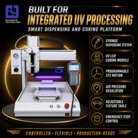 Machine de distribution de câbles et de polymérisation UV deux-en-un, équipement automatique de distribution de colle époxy pour la ligne de scellement des connecteurs