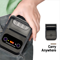 Printer Thermal Terintegrasi Mini 58mm Portabel USB untuk Android IOS Windows Mac Retail Restoran