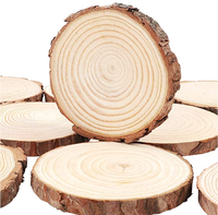 Sous-verres en bois, tranches naturelles, cercles en bois non finis pour l'artisanat, le bricolage, la décoration intérieure, la peinture