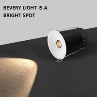 Spot LED encastré anti-éblouissement à cadre ultra-fin 5 mm, sans scintillement, pour maison, galerie, commerce, couloir