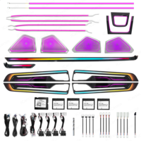 Pour Porsche Cayenne 2024 : Éclairage d'ambiance dynamique, éclairage LED intérieur Symphony, garnitures lumineuses et accessoires d'éclairage pour les enceintes.