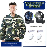 Gilet de refroidissement climatisé 36V à batterie lithium, veste ventilée en coton, résistant à la chaleur, pour soudeur électrique, tenue de travail extérieure, modèle ventilateur