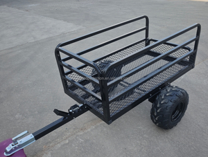 <span class=keywords><strong>Remorque</strong></span> utilitaire arrière en métal pour VTT, modèle 2025, idéale pour le jardinage, avec faible MOQ pour motos et VTT - Product Image 3
