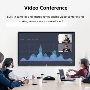 BOLAN Tableau blanc interactif intelligent en gros à prix abordable OEM ODM 4K Double système Taille personnalisée Écran tactile infrarouge 10 points - Product Image 4