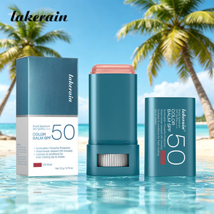 Lakertin Color Balm SPF 50 Broad Spectrum <b>Sunscreen</b> Stick For Lips Cheeks Waterproof With Zinc Oxide Vitamin E - Product Image 2
